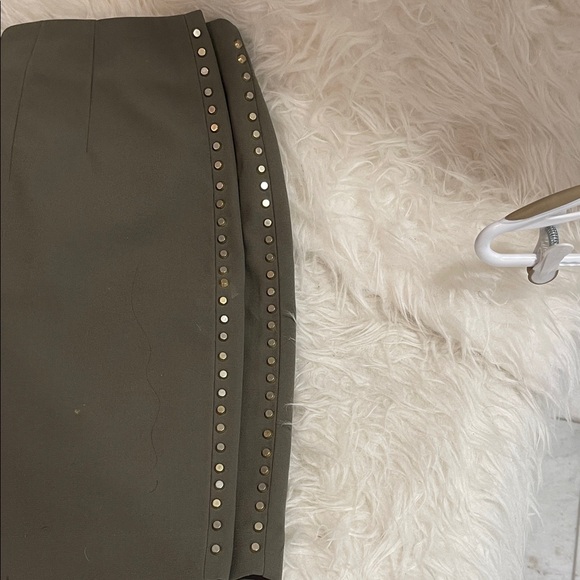 H&M Khaki Studded Mini Skirt - Picture 14 of 15